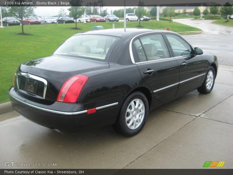 Ebony Black / Beige 2008 Kia Amanti