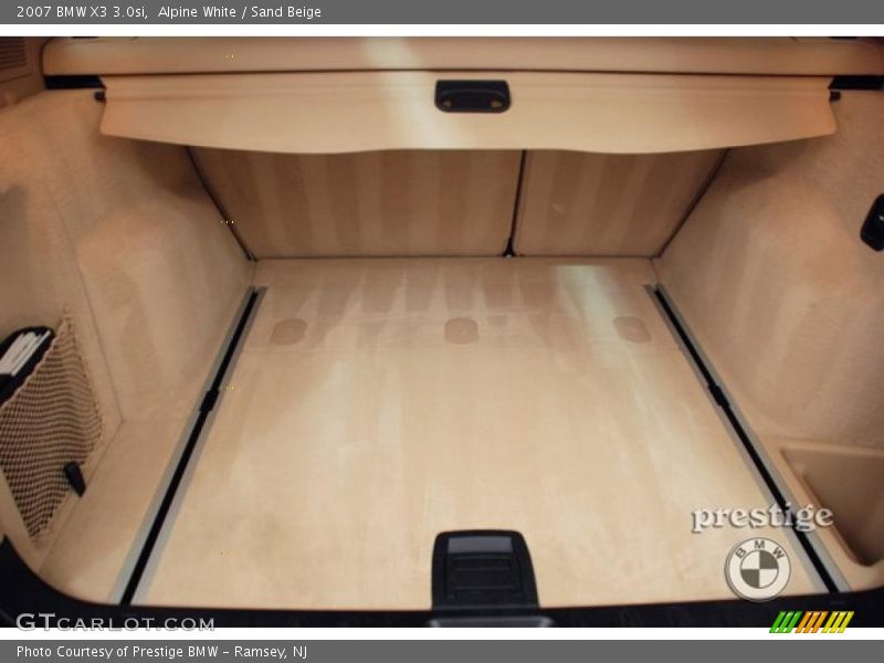 Alpine White / Sand Beige 2007 BMW X3 3.0si