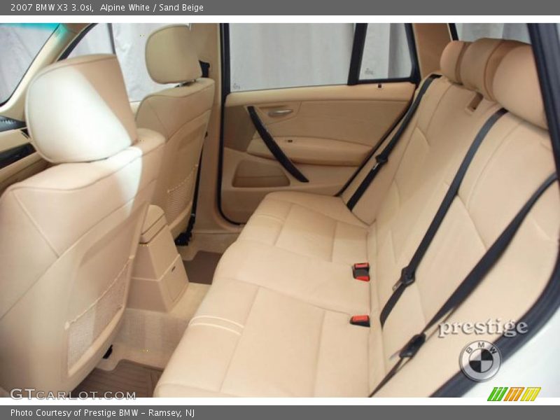 Alpine White / Sand Beige 2007 BMW X3 3.0si
