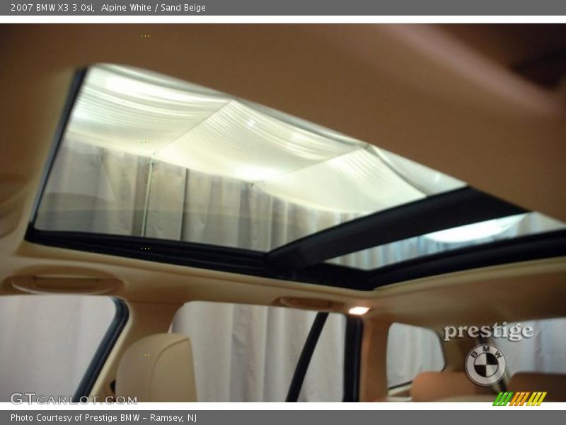 Alpine White / Sand Beige 2007 BMW X3 3.0si