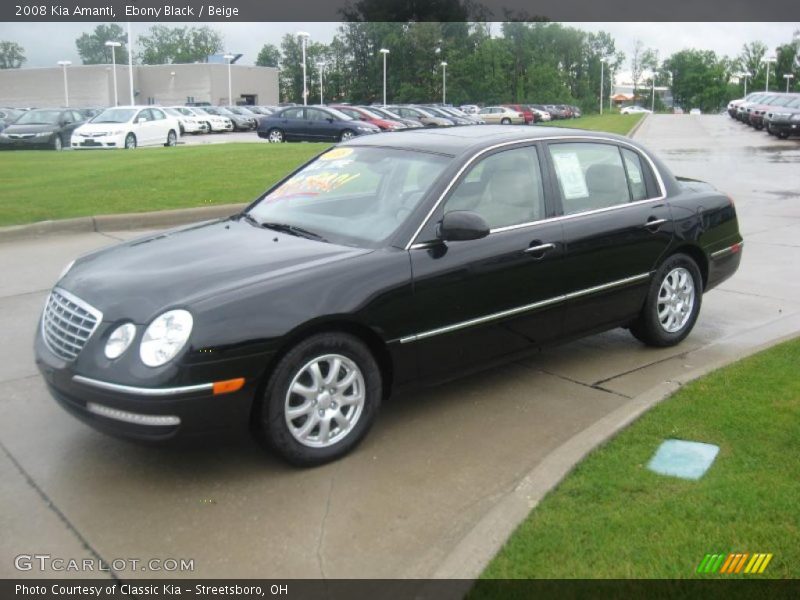 Ebony Black / Beige 2008 Kia Amanti