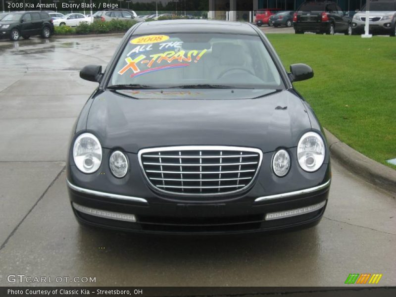 Ebony Black / Beige 2008 Kia Amanti