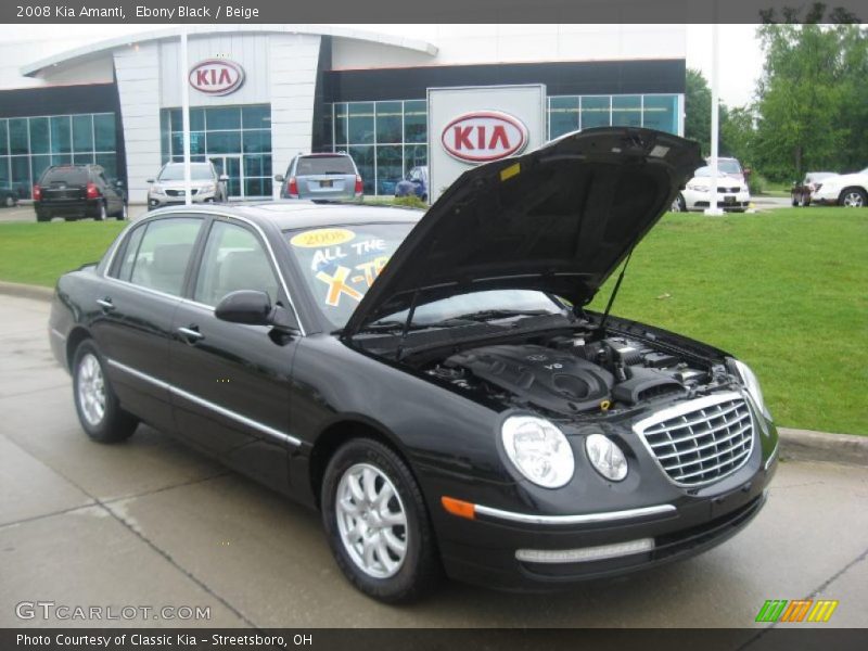 Ebony Black / Beige 2008 Kia Amanti