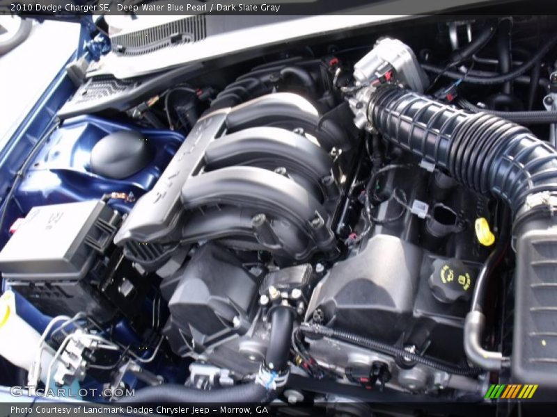 Deep Water Blue Pearl / Dark Slate Gray 2010 Dodge Charger SE