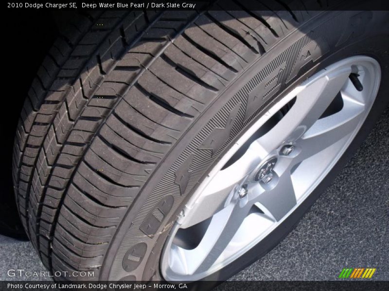 Deep Water Blue Pearl / Dark Slate Gray 2010 Dodge Charger SE