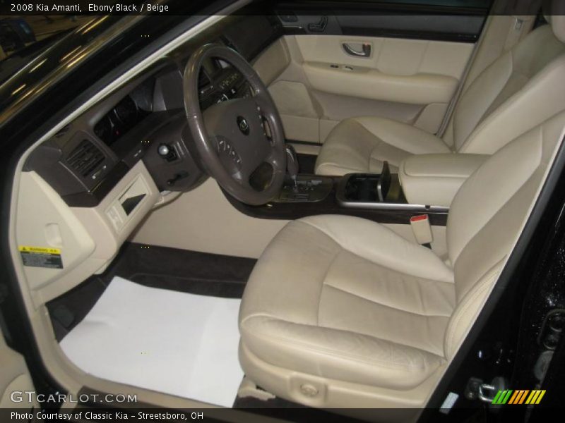 Ebony Black / Beige 2008 Kia Amanti