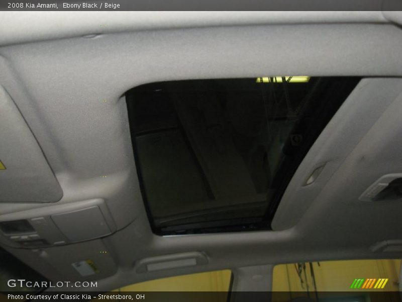 Ebony Black / Beige 2008 Kia Amanti