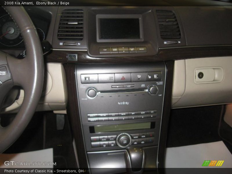Ebony Black / Beige 2008 Kia Amanti
