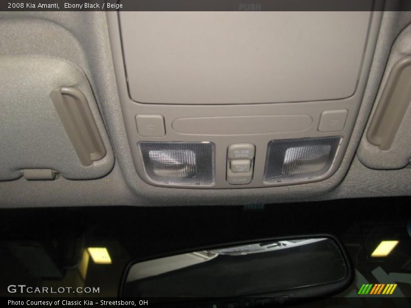 Ebony Black / Beige 2008 Kia Amanti