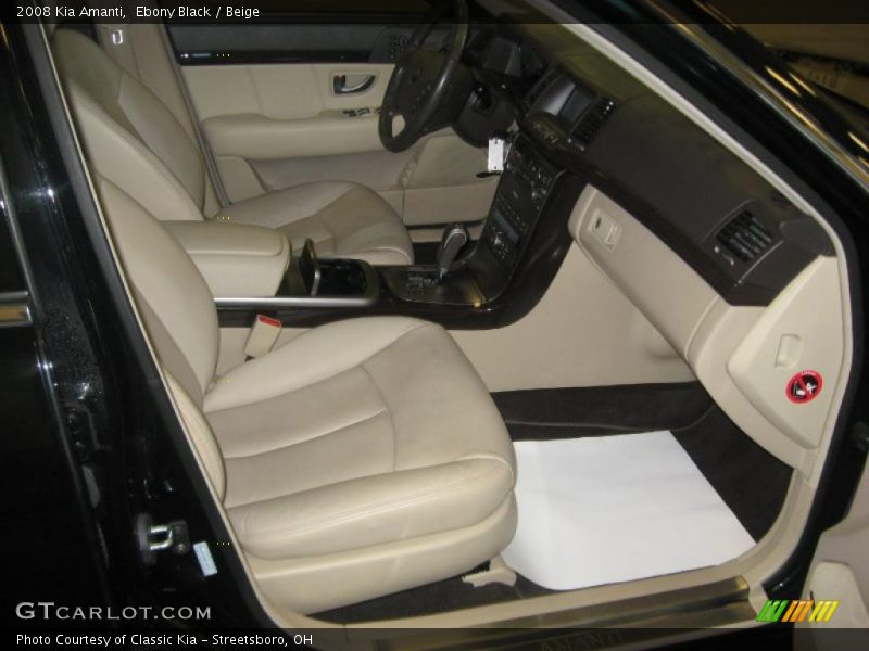 Ebony Black / Beige 2008 Kia Amanti