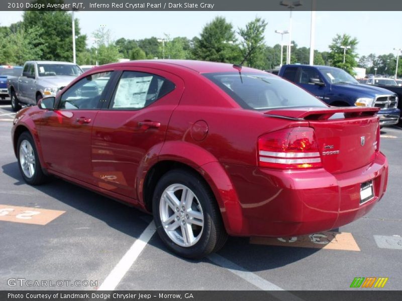 Inferno Red Crystal Pearl / Dark Slate Gray 2010 Dodge Avenger R/T