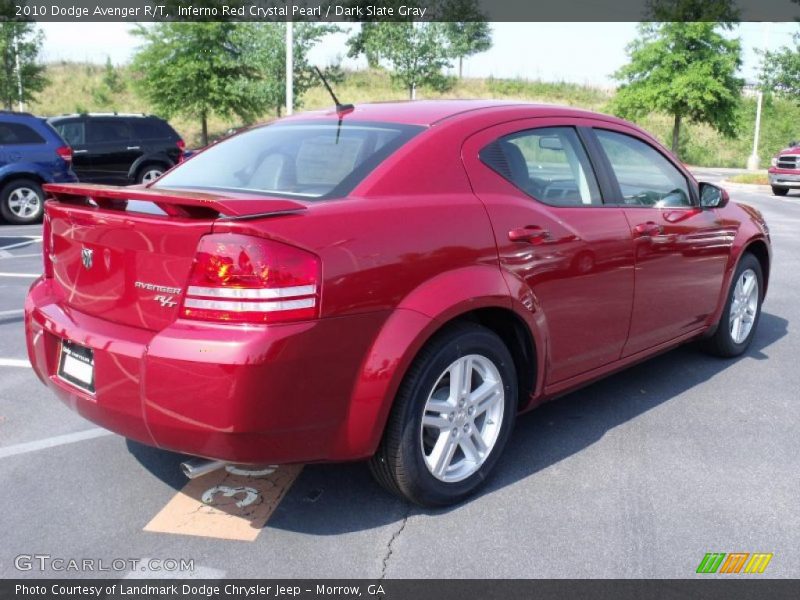 Inferno Red Crystal Pearl / Dark Slate Gray 2010 Dodge Avenger R/T
