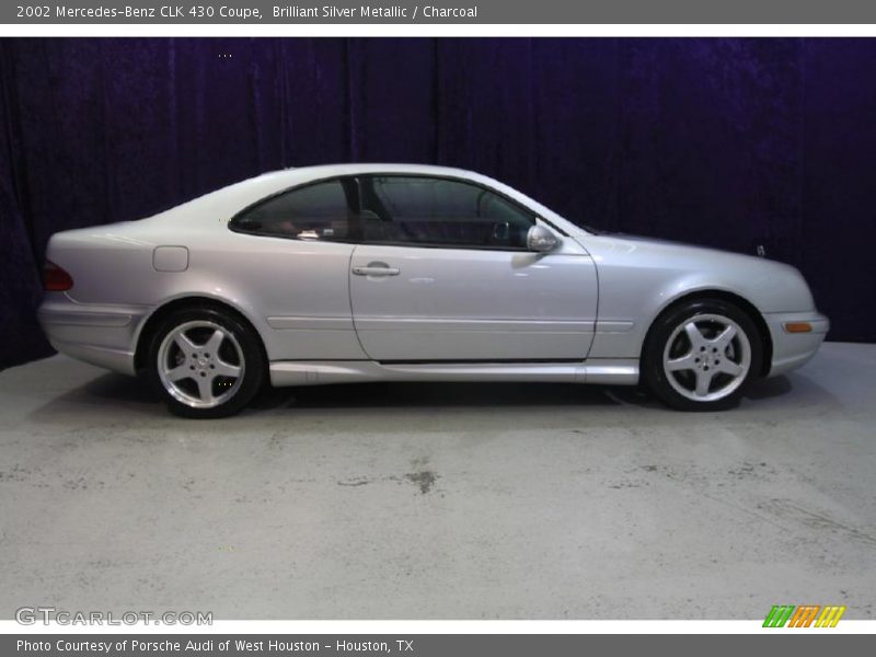 Brilliant Silver Metallic / Charcoal 2002 Mercedes-Benz CLK 430 Coupe