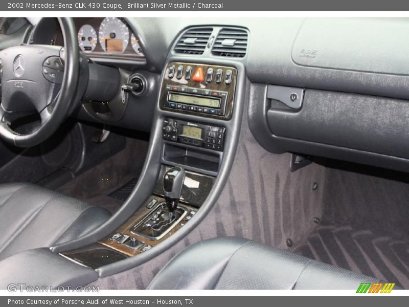 Brilliant Silver Metallic / Charcoal 2002 Mercedes-Benz CLK 430 Coupe