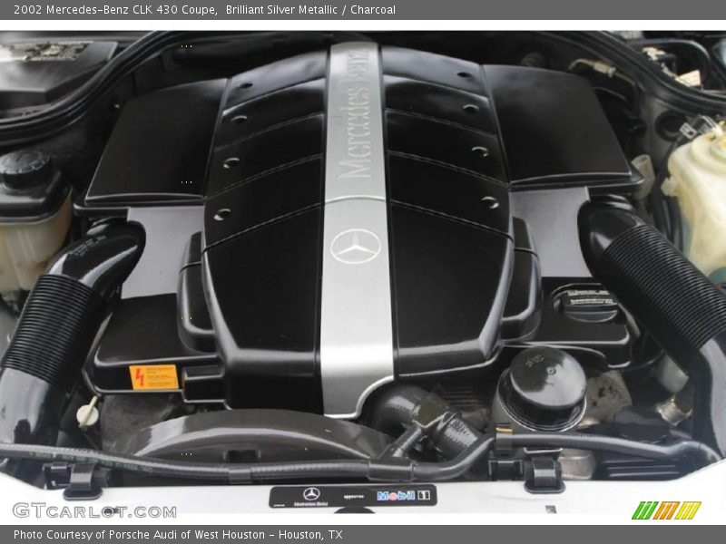 Brilliant Silver Metallic / Charcoal 2002 Mercedes-Benz CLK 430 Coupe
