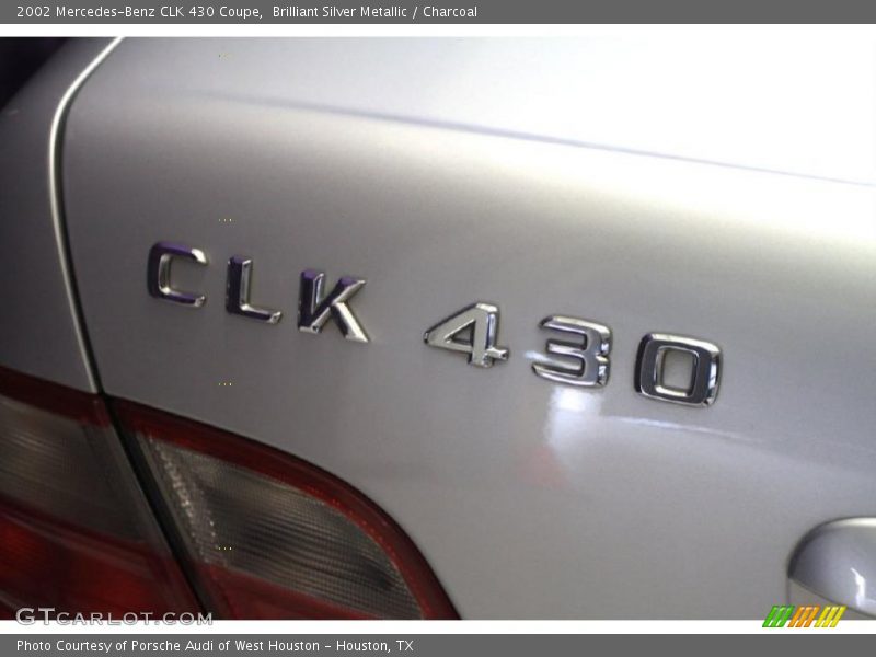 Brilliant Silver Metallic / Charcoal 2002 Mercedes-Benz CLK 430 Coupe
