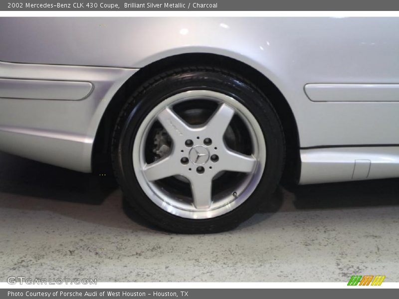 Brilliant Silver Metallic / Charcoal 2002 Mercedes-Benz CLK 430 Coupe