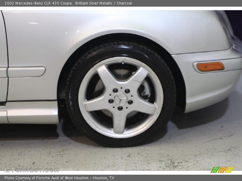 Brilliant Silver Metallic / Charcoal 2002 Mercedes-Benz CLK 430 Coupe