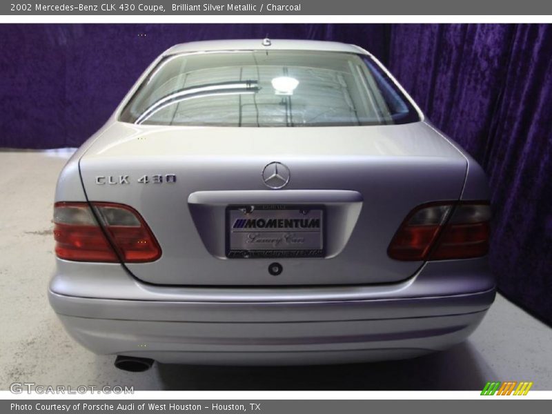 Brilliant Silver Metallic / Charcoal 2002 Mercedes-Benz CLK 430 Coupe