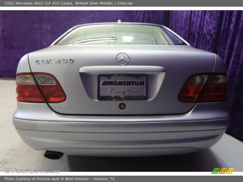 Brilliant Silver Metallic / Charcoal 2002 Mercedes-Benz CLK 430 Coupe