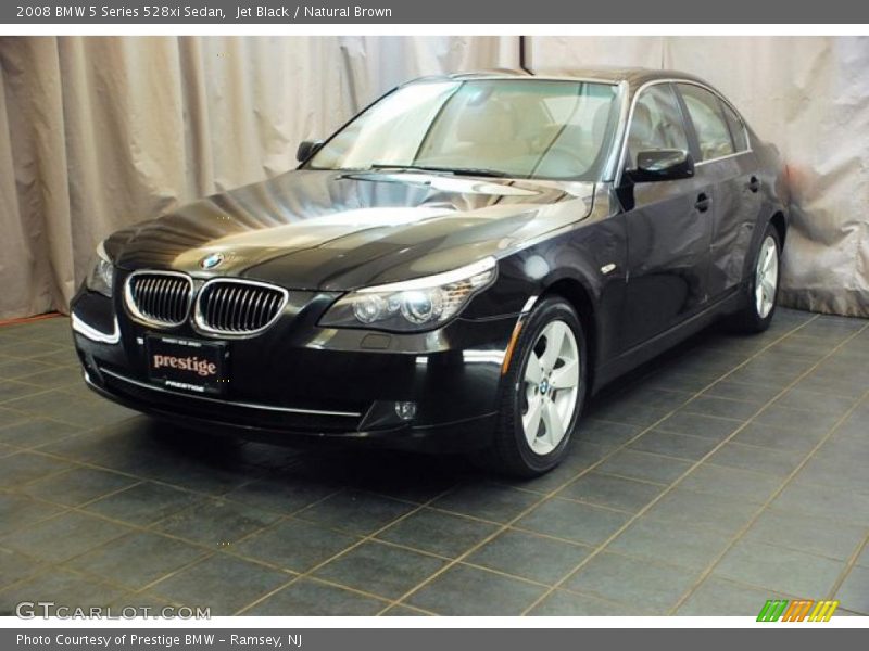 Jet Black / Natural Brown 2008 BMW 5 Series 528xi Sedan