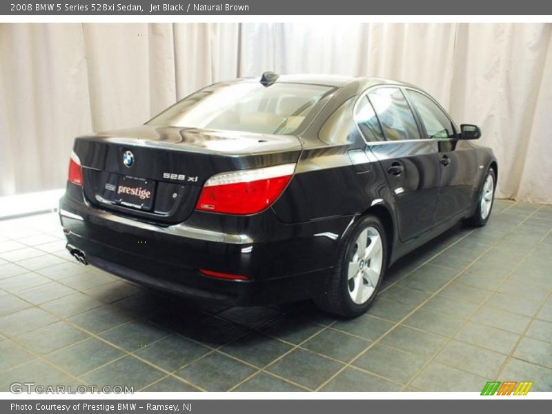 Jet Black / Natural Brown 2008 BMW 5 Series 528xi Sedan
