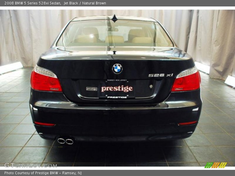 Jet Black / Natural Brown 2008 BMW 5 Series 528xi Sedan