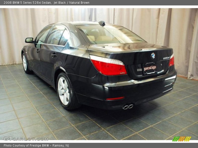Jet Black / Natural Brown 2008 BMW 5 Series 528xi Sedan