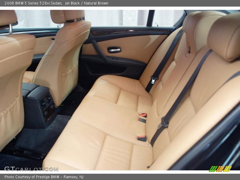 Jet Black / Natural Brown 2008 BMW 5 Series 528xi Sedan