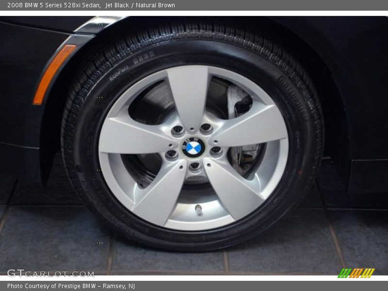 Jet Black / Natural Brown 2008 BMW 5 Series 528xi Sedan