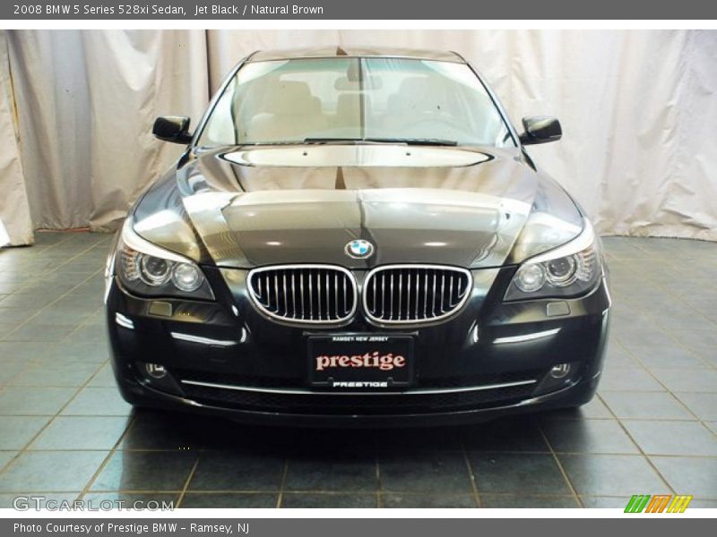 Jet Black / Natural Brown 2008 BMW 5 Series 528xi Sedan