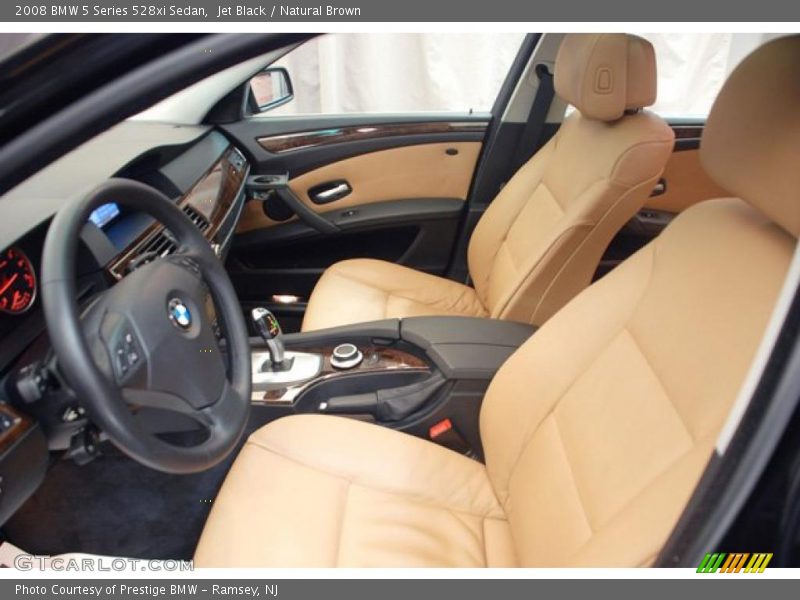 Jet Black / Natural Brown 2008 BMW 5 Series 528xi Sedan