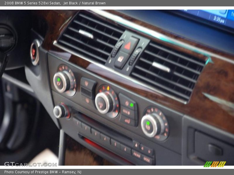 Jet Black / Natural Brown 2008 BMW 5 Series 528xi Sedan