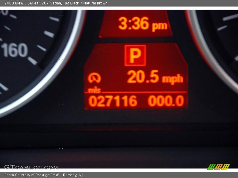 Jet Black / Natural Brown 2008 BMW 5 Series 528xi Sedan