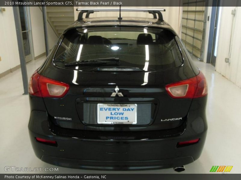 Tarmac Black Pearl / Black 2010 Mitsubishi Lancer Sportback GTS