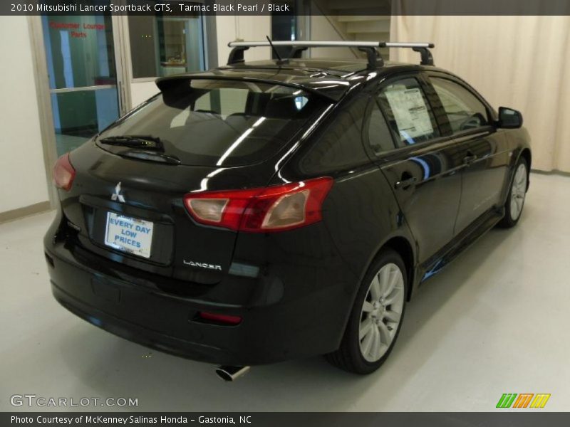 Tarmac Black Pearl / Black 2010 Mitsubishi Lancer Sportback GTS