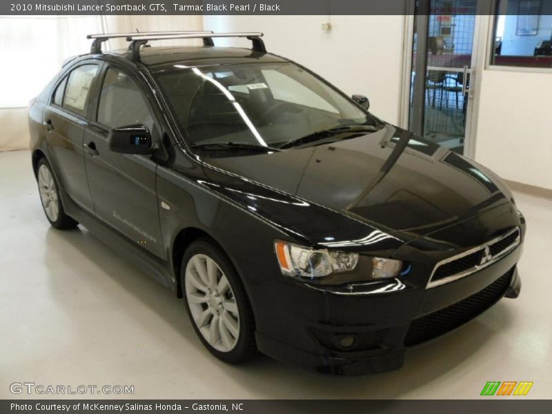Tarmac Black Pearl / Black 2010 Mitsubishi Lancer Sportback GTS