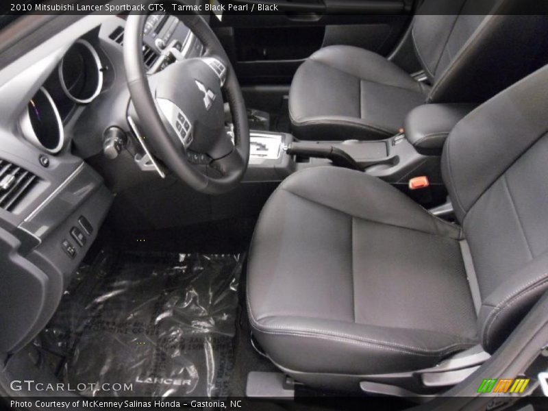 Tarmac Black Pearl / Black 2010 Mitsubishi Lancer Sportback GTS