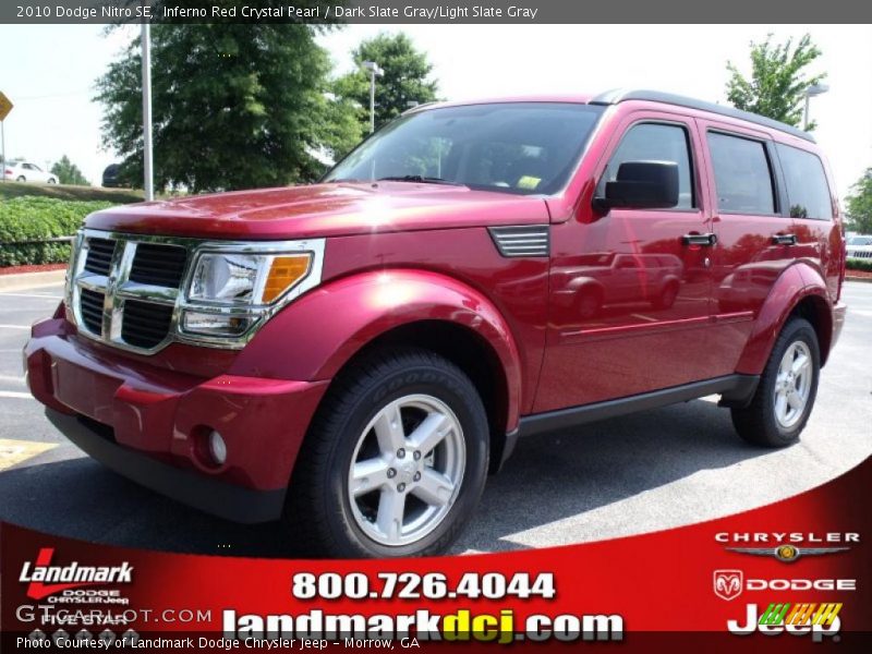 Inferno Red Crystal Pearl / Dark Slate Gray/Light Slate Gray 2010 Dodge Nitro SE
