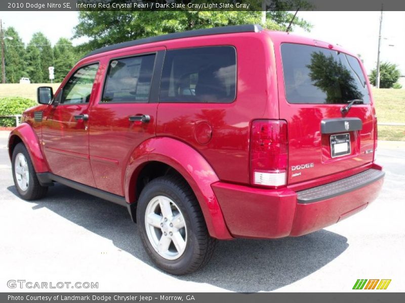 Inferno Red Crystal Pearl / Dark Slate Gray/Light Slate Gray 2010 Dodge Nitro SE
