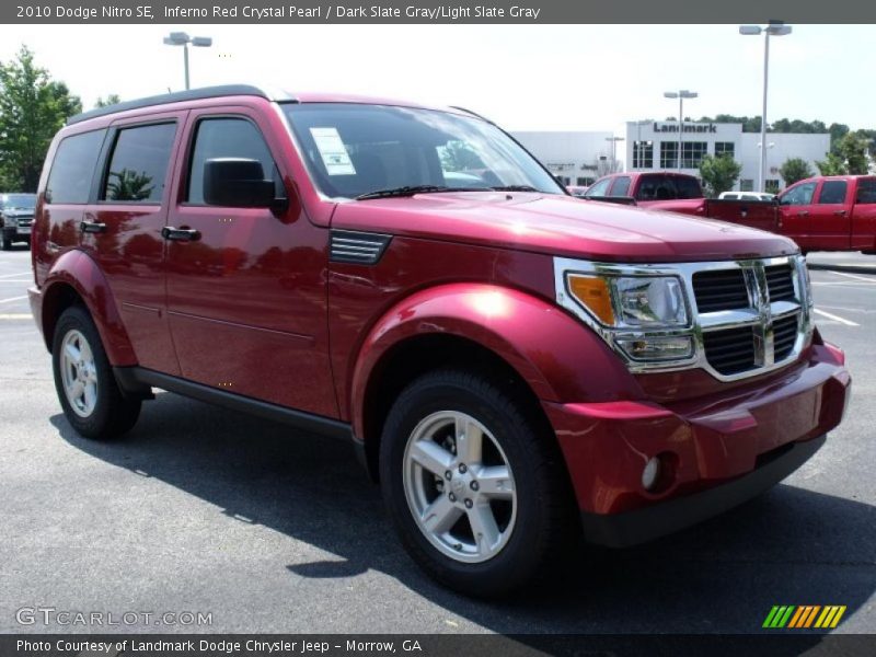 Inferno Red Crystal Pearl / Dark Slate Gray/Light Slate Gray 2010 Dodge Nitro SE