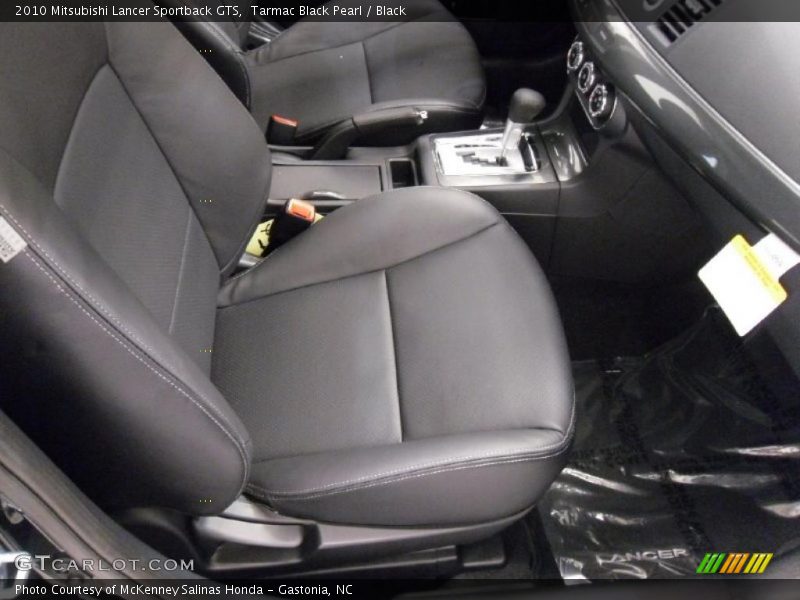 Tarmac Black Pearl / Black 2010 Mitsubishi Lancer Sportback GTS