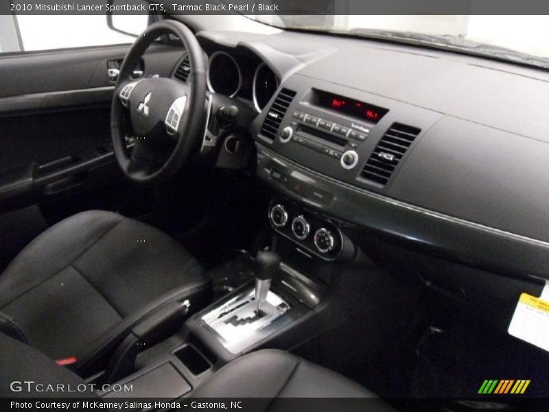 Tarmac Black Pearl / Black 2010 Mitsubishi Lancer Sportback GTS