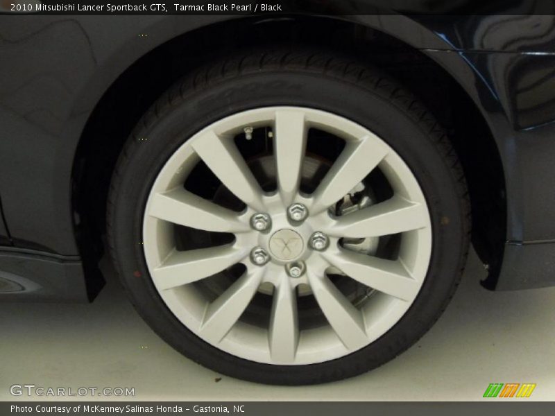Tarmac Black Pearl / Black 2010 Mitsubishi Lancer Sportback GTS