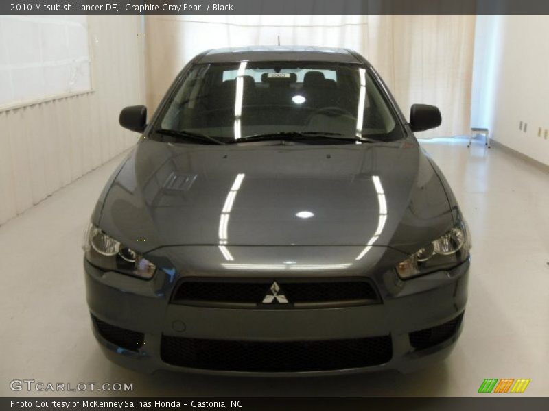 Graphite Gray Pearl / Black 2010 Mitsubishi Lancer DE