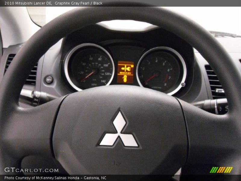 Graphite Gray Pearl / Black 2010 Mitsubishi Lancer DE