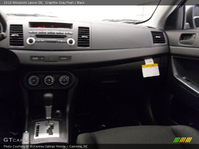 Graphite Gray Pearl / Black 2010 Mitsubishi Lancer DE