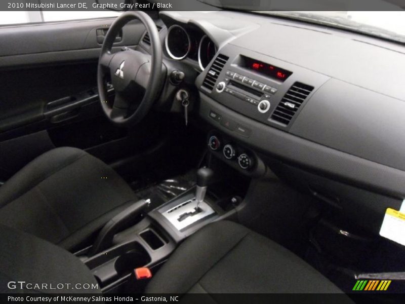 Graphite Gray Pearl / Black 2010 Mitsubishi Lancer DE