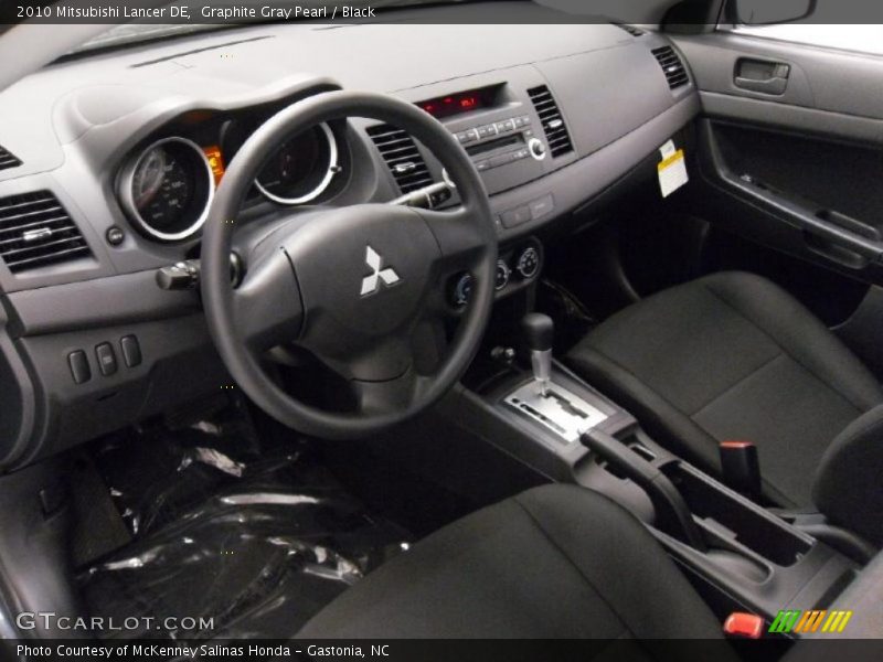 Graphite Gray Pearl / Black 2010 Mitsubishi Lancer DE