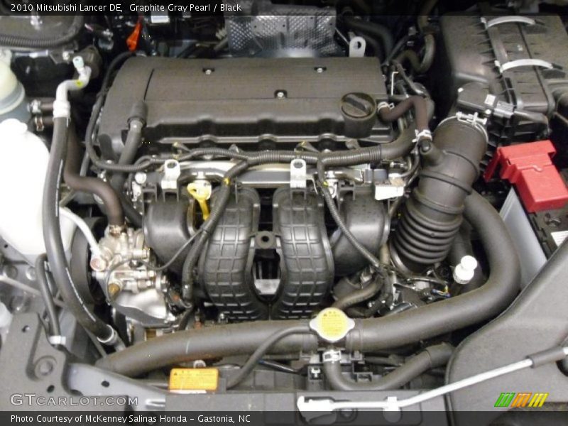 Graphite Gray Pearl / Black 2010 Mitsubishi Lancer DE